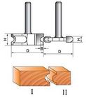 O carboneto da Micro-grão da flauta do aço carbono 45# derruba o bocado do router do TCT ajustado para o Woodworking