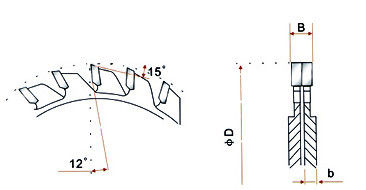T.C.T marcando ajustável viu a lâmina, metal viu as lâminas para marcar o revestimento no modelo laminado F do dente