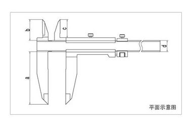 Compasso de calibre vernier de aço inoxidável da graduação 600mm de 0.02mm para o laboratório da escola