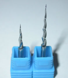Micro do CNC - as flautas do carboneto dois da grão espiralam bocados do carboneto do CNC para cortar a madeira, estratificação, pedra artificial, plástico