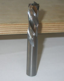 Micro dos bocados do carboneto do CNC - bocados contínuos da espiral da compressão da flauta do carboneto três da grão para cortar a madeira macia