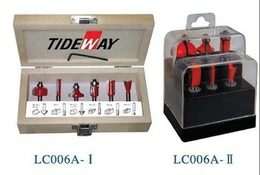 6 Conjuntos de bits set router para corte de laminado placa, pedra artificial