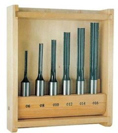 O bocado do router do aço carbono 45# ajusta-se, 6 - parte que entalha um encaixe nos bocados ajustados com caso de madeira