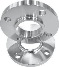 Flange do bocal de JIS STF/ANSI C22.8 A105, flange rosqueada galvanizada da tubulação, pescoço longo da soldadura