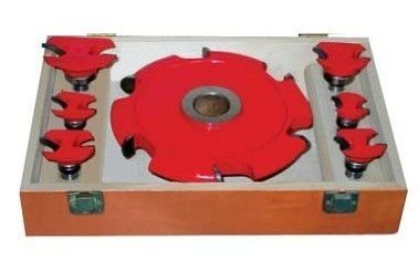 Fresa personalizado define com vermelho pintado para corte de madeira natural, MDF, HDF